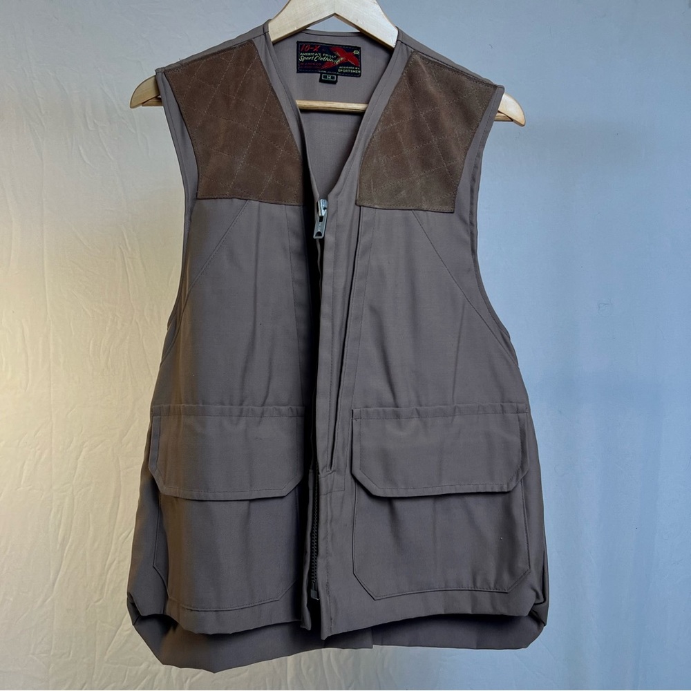 retro brown/tan hunting vest